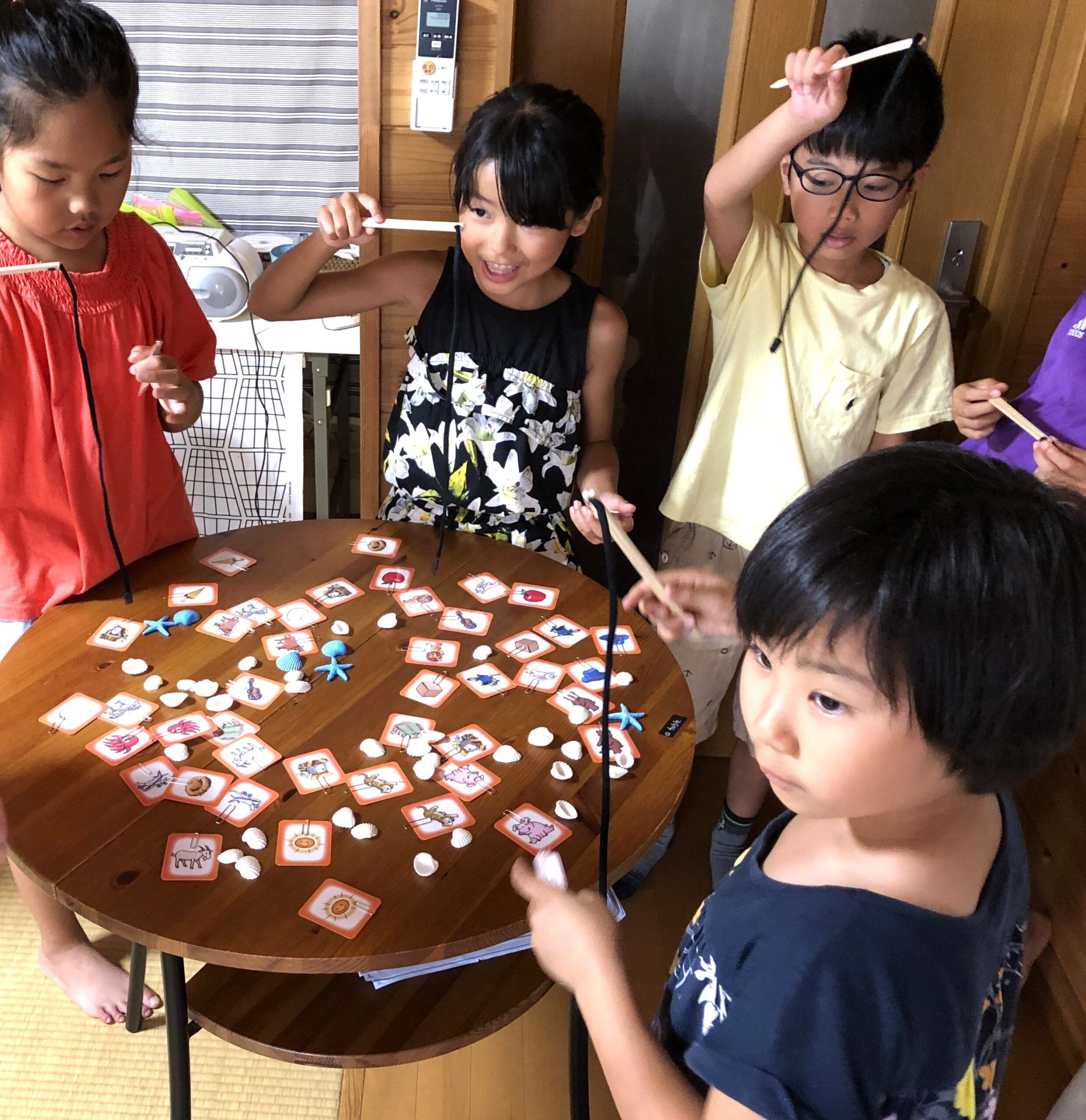英語教室ホームページ用 魚釣りゲーム画像