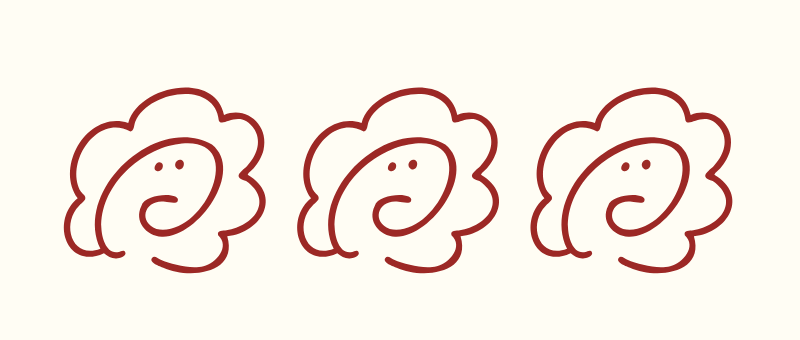 はなまる３つイラスト